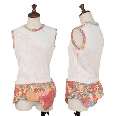 COMME des GARCONS Floral Print Inside Out Sleeveless Top