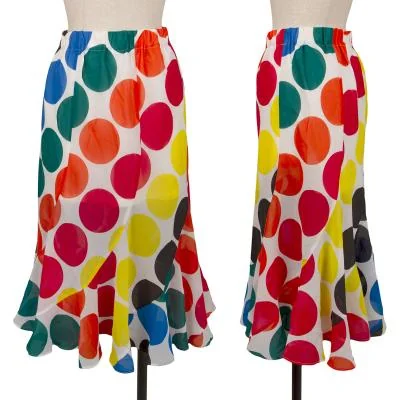 JUNYA WATANABE Colorful Polka Dot Printed Skirt