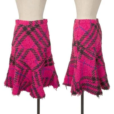JUNYA WATANABE Checker Tweed Skirt