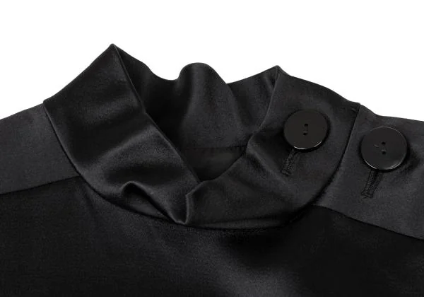 Yves Saint Laurent Silk Wool Shoulder Button Design Coat K-145249_004