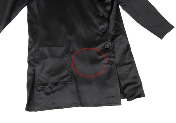 Yves Saint Laurent Silk Wool Shoulder Button Design Coat K-145249_008