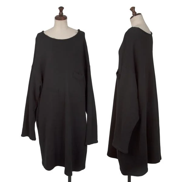 Y's Over-sized Sweat Dress Black 2 K-145254_001
