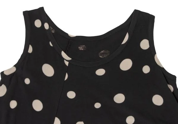 Y's Dot Switching Tank Flare Dress K-145261_003