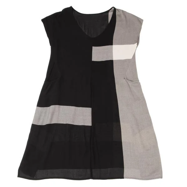 Y's Colour Blocking French Sleeve Dress K-145262_002