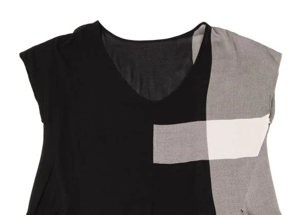 Y's Colour Blocking French Sleeve Dress K-145262_003