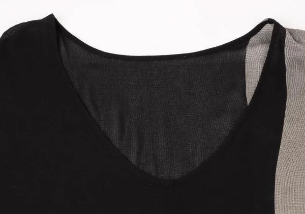 Y's Colour Blocking French Sleeve Dress K-145262_004