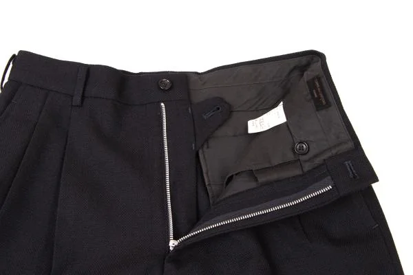 コムデギャルソン オムCOMME des GARCONS HOMME ウールツータックパンツ 黒S K-145281_005