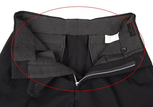 コムデギャルソン オムCOMME des GARCONS HOMME ウールツータックパンツ 黒S K-145281_006