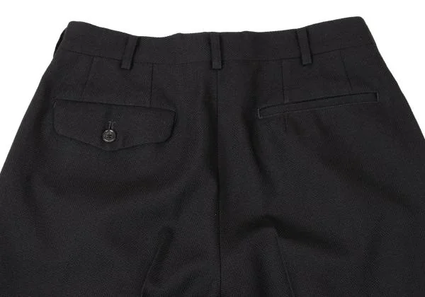 コムデギャルソン オムCOMME des GARCONS HOMME ウールツータックパンツ 黒S K-145281_011