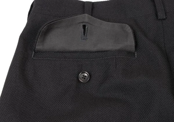 コムデギャルソン オムCOMME des GARCONS HOMME ウールツータックパンツ 黒S K-145281_012