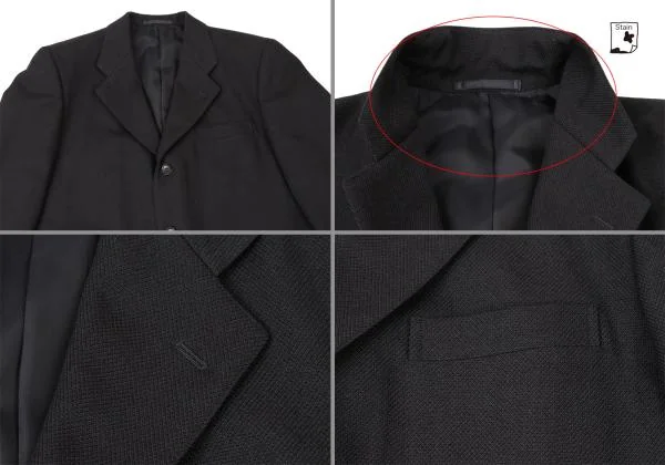 コムデギャルソン オムCOMME des GARCONS HOMME ウールセットアップスーツ 黒S K-145282_003