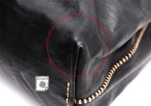 HENRY CUIR Stitch Design Flap Leather Hand Bag K-145300_008