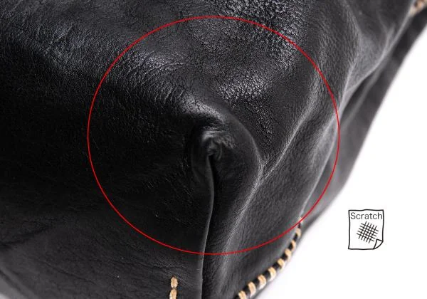 HENRY CUIR Stitch Design Flap Leather Hand Bag K-145300_010