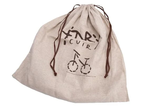 HENRY CUIR Stitch Design Flap Leather Hand Bag K-145300_019