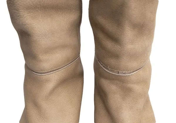 HENRY CUIR Patched Leather Long Boots K-145304_005