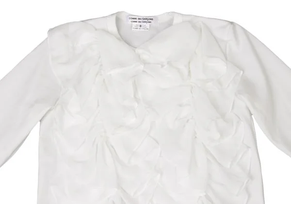 COMME des GARCONS COMME des GARCONS Poly Front Frill T Shirt K-145310_003