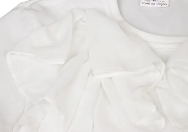 COMME des GARCONS COMME des GARCONS Poly Front Frill T Shirt K-145310_008