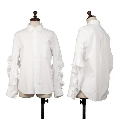 COMME des GARCONS Frill Sleeves Cotton Shirt