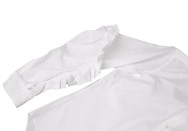 COMME des GARCONS Frill Sleeves Cotton Shirt K-145314_008