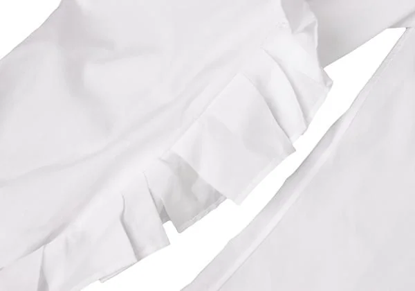 COMME des GARCONS Frill Sleeves Cotton Shirt K-145314_009