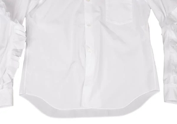 COMME des GARCONS Frill Sleeves Cotton Shirt K-145314_011