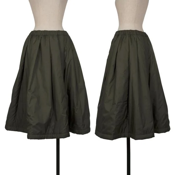 COMME des GARCONS Quilted Padding Poly Skirt Green S K-145315_001