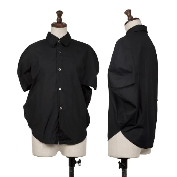 COMME des GARCONS Circle Silhouette Short Sleeve Shirt Black XS K-145318_001