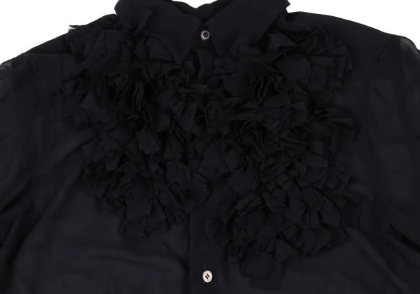 COMME des GARCONS Dyed Poly Chiffon Frill Blouse K-145319_005