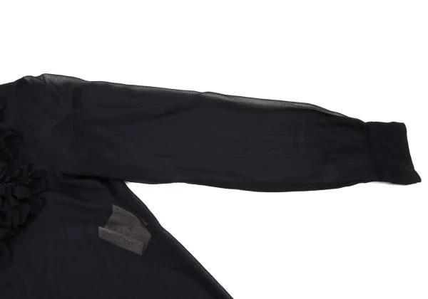 COMME des GARCONS Dyed Poly Chiffon Frill Blouse K-145319_007
