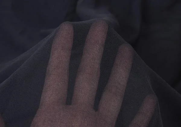 COMME des GARCONS Dyed Poly Chiffon Frill Blouse K-145319_012