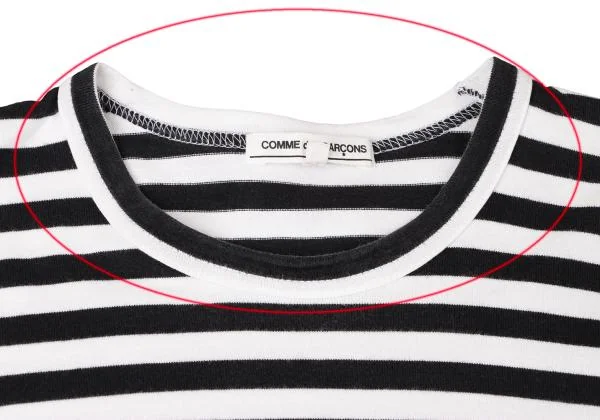 COMME des GARCONS Cotton Stripe Long Sleeve T Shirt K-145320_004