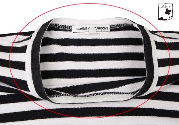 COMME des GARCONS Cotton Stripe Long Sleeve T Shirt K-145320_005