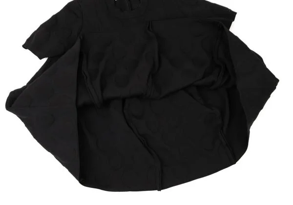 コムデギャルソンCOMME des GARCONS ドットジャガード二次元半袖ニット 黒S K-145325_008