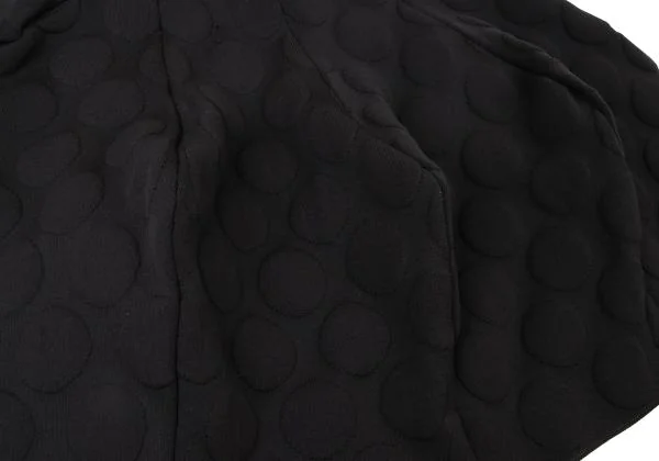 コムデギャルソンCOMME des GARCONS ドットジャガード二次元半袖ニット 黒S K-145325_013