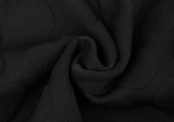 コムデギャルソンCOMME des GARCONS ドットジャガード二次元半袖ニット 黒S K-145325_014