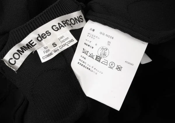 コムデギャルソンCOMME des GARCONS ドットジャガード二次元半袖ニット 黒S K-145325_016