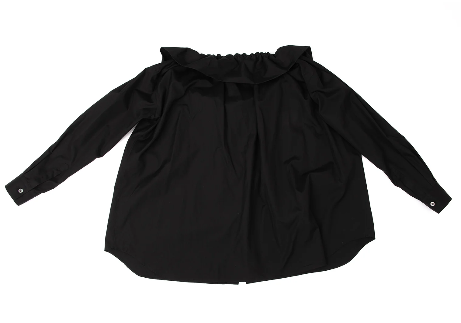 ブラックコムデギャルソン フリル ブラウス AD2010 Мサイズ 美品 AD2023 ブラックコムデギャルソン BLACK COMME des GARCONS