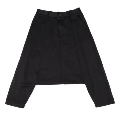 COMME des GARCONS Nylon Linen Dropped Crotch Pants