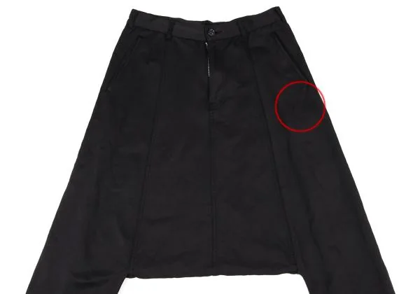 コムデギャルソンCOMME des GARCONS ナイロンリネンサルエルパンツ 濃紺XS K-145331_002