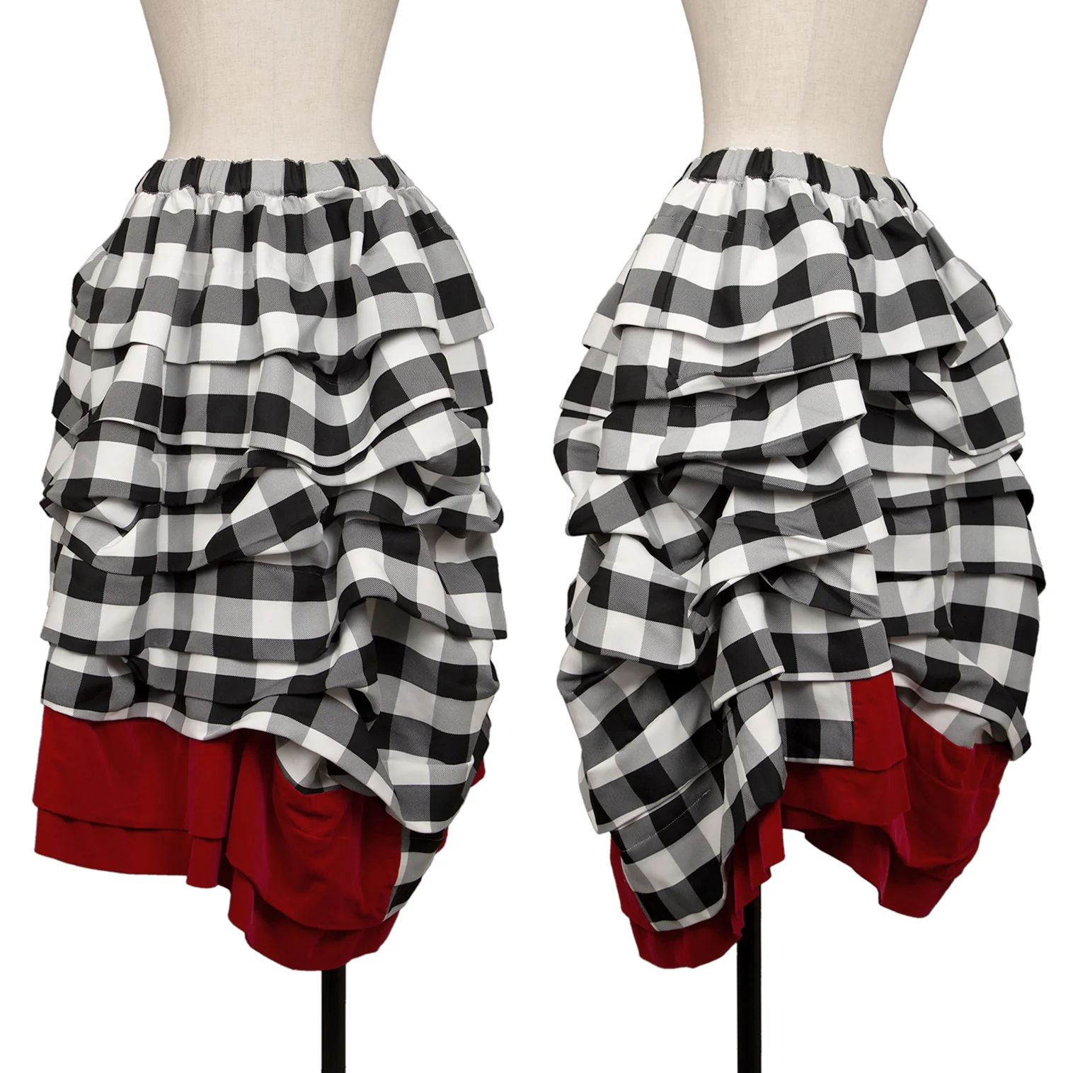 コムデギャルソンCOMME des GARCONS ギンガムチェックティアード