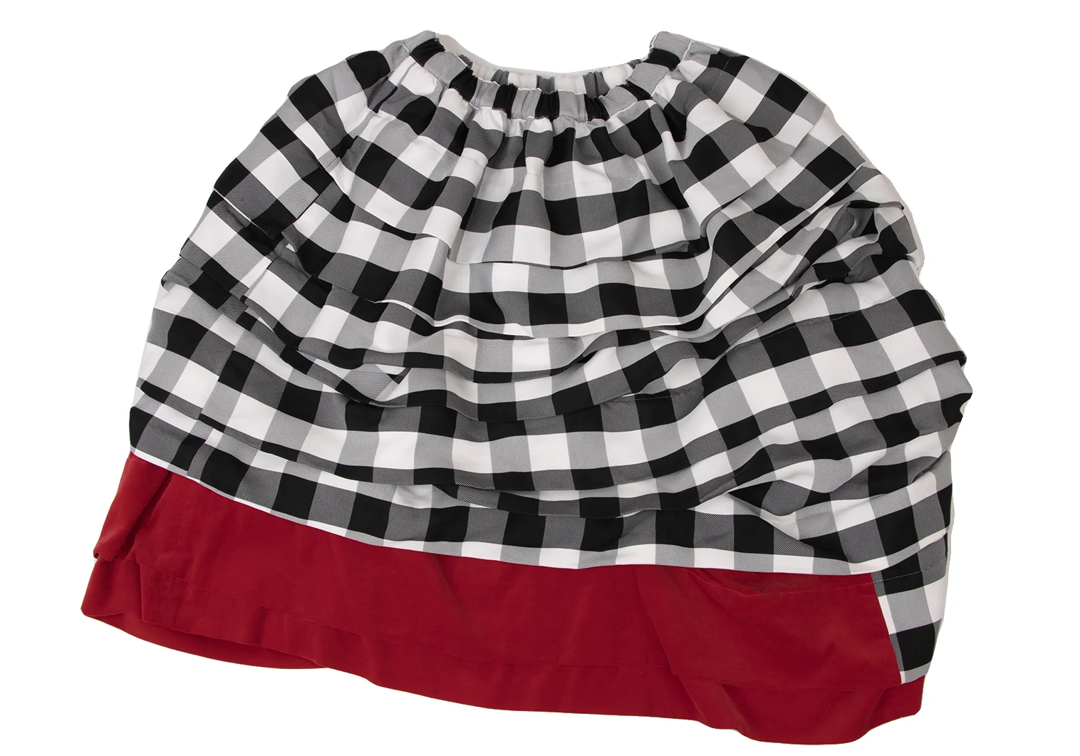 【美品】トリコ コムデギャルソン 98AW チェック ウール 巻きスカート 美品】トリコ コムデギャルソン 98AW チェック ウール 巻きスカート