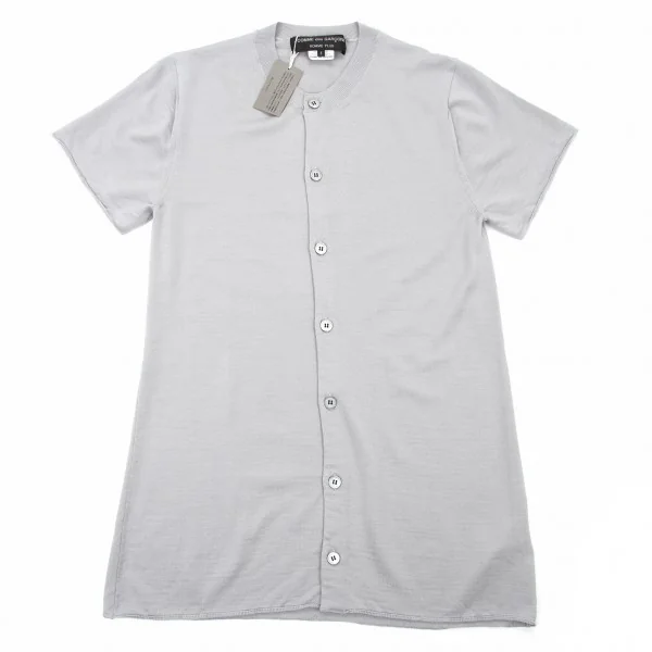 【SALE】新品！コムデギャルソン オムプリュスCOMME des GARCONS HOMME PLUS 染め半袖ニットウールシャツ