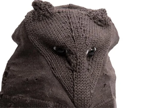 Jean Paul GAULTIER MAILLE FEMME Fox Design Knit Beanie K-145360_003