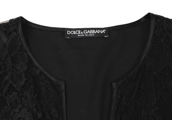 DOLCE&GABBANA Lace Layered Sleeveless Cardigan K-145361_005