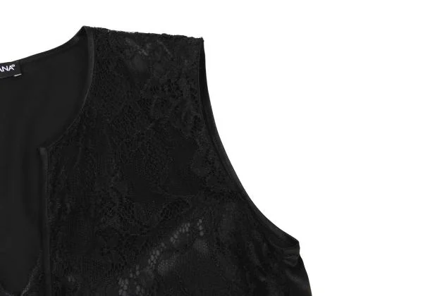 DOLCE&GABBANA Lace Layered Sleeveless Cardigan K-145361_007