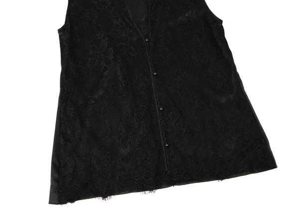 DOLCE&GABBANA Lace Layered Sleeveless Cardigan K-145361_008