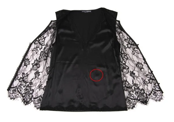 DOLCE&GABBANA Lace Layered Sleeveless Cardigan K-145361_009