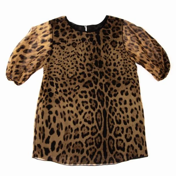 DOLCE&GABBANA Leopard Layered Blouse K-145362_002