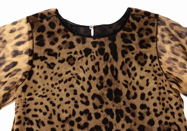 DOLCE&GABBANA Leopard Layered Blouse K-145362_003