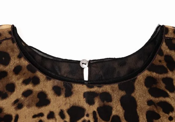 DOLCE&GABBANA Leopard Layered Blouse K-145362_004